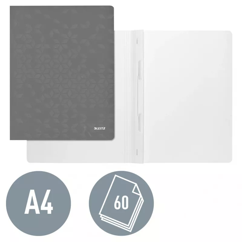 Leitz Flachmappe Karton/Pappe WOW A4, Konventionelle Mappe, A4, Karton, Grün, Hochformat, 250 Blatt