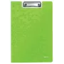 Leitz Klemmbrett mit Deckel WOW, A4, Polyfoam, Grün, 75 Blatt, 1 Tasche, 230 mm