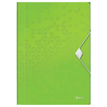 Leitz 3-Klappen-Mappe WOW PP A4, A4, Polypropylen (PP), Grün, Hochformat, 150 Blatt, 80 g/m²
