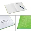Leitz Notebook WOW A4 kariert mit Hardcover 90 g/m², 80 Blatt, Muster, Grün, A4, 80 Blatt, 80 g/m², kariertes Papier
