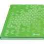 Leitz WOW Notizbuch A5 kariert mit Hardcover, Muster, Grün, A5, 80 Blatt, 80 g/m², kariert