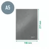 Leitz WOW Notizbuch A5 kariert mit Hardcover, Muster, Grün, A5, 80 Blatt, 80 g/m², kariert