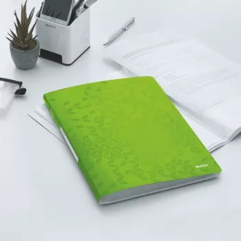 Leitz Display-Buch WOW PP 40 Hüllen, Grün, Polypropylen (PP), 40 Hüllen, 40 Blatt, Hochformat, A4