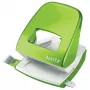 Leitz Locher WOW 5008 Metall 2-fach / 30 Blatt, 30 Blatt, Grün, Metall, Kunststoff, 8 cm, 5,5 mm, A4, A5, A6, Folio, US-Quart, 8 x 8 x 8 cm