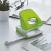 Leitz Locher WOW 5008 Metall 2-fach / 30 Blatt, 30 Blatt, Grün, Metall, Kunststoff, 8 cm, 5,5 mm, A4, A5, A6, Folio, US-Quart, 8 x 8 x 8 cm