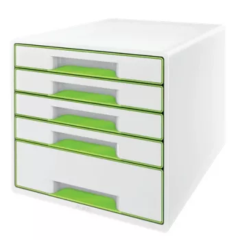 Leitz WOW Cube 5-Schubladen-Schubladenschrank, 5 Schubladen, Kunststoff, 270 mm, 287 mm, 363 mm, 3,59 kg