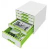 Leitz WOW Cube 5-Schubladen-Schubladenschrank, 5 Schubladen, Kunststoff, 270 mm, 287 mm, 363 mm, 3,59 kg