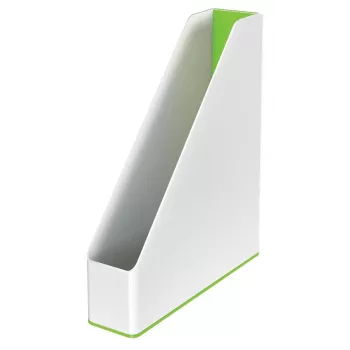 Leitz Zeitschriftensammler WOW Dual Colour, Grün, Weiß, Kunststoff, A4, 73 mm, 318 mm, 272 mm