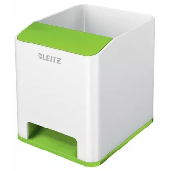 Leitz Sound Stifthalter WOW, Grün, Weiß, Polystyrol (PS), 90 mm, 100 mm, 101 mm, 140 g