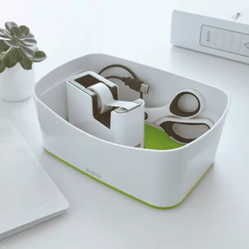 Leitz WOW Klebebandabroller, 1,9 cm, 33 m, Polystyrol (PS), Grün, Weiß, 51 mm, 126 mm