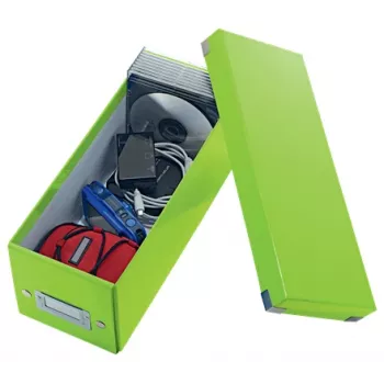 Leitz Click & Store WOW CD-Aufbewahrungsbox, Grün, Karton, 143 mm, 352 mm, 136 mm, 440 g