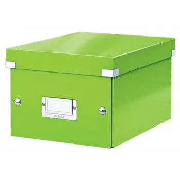 Leitz Click & Store WOW Kleine Aufbewahrungsbox, Aufbewahrungsbox, Grün, Rechteckig, Karton, Monochromatisch, Innenbereich