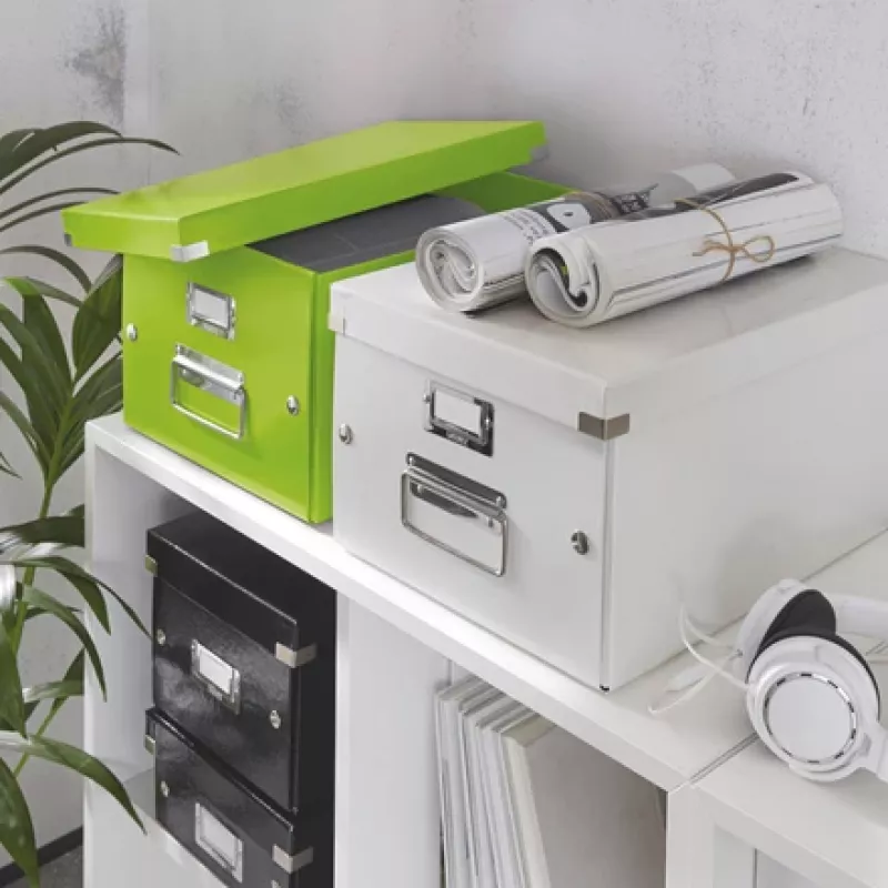 Leitz Click & Store WOW Medium Storage Box, grün, Karton, 281 mm, 370 mm, 200 mm, 900 g