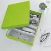 Leitz Click & Store WOW Medium Organiser Box, Aufbewahrungsbox, Grün, Rechteckig, Karton, Monochromatisch, Innenbereich