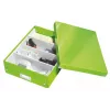 Leitz Click & Store WOW Medium Organiser Box, Aufbewahrungsbox, Grün, Rechteckig, Karton, Monochromatisch, Innenbereich