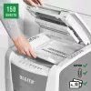 Leitz IQ Autofeed Office 150 Automatischer Papierschredder P5, Mikroschnitt, 22 cm, 2 x 15 mm, 44 L, 500 Blatt, 55 dB