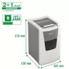 Leitz IQ Autofeed Office 150 Automatischer Papierschredder P5, Mikroschnitt, 22 cm, 2 x 15 mm, 44 L, 500 Blatt, 55 dB