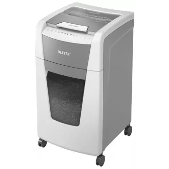 Leitz IQ Autofeed Office 300 Aktenvernichter P5, Mikroschnitt, 22 cm, 2 x 15 mm, 60 L, 700 Blatt, 55 dB