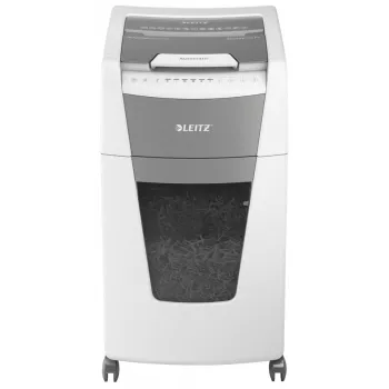 Leitz IQ Autofeed Office 300 Aktenvernichter P5, Mikroschnitt, 22 cm, 2 x 15 mm, 60 L, 700 Blatt, 55 dB