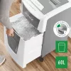 Leitz IQ Autofeed Office 300 Aktenvernichter P5, Mikroschnitt, 22 cm, 2 x 15 mm, 60 L, 700 Blatt, 55 dB
