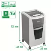 Leitz IQ Autofeed Office 300 Aktenvernichter P5, Mikroschnitt, 22 cm, 2 x 15 mm, 60 L, 700 Blatt, 55 dB