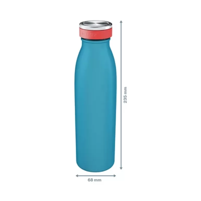 Leitz Cosy Isolier-Trinkflasche 500 ml, Blau, Edelstahl, 68 mm, 68 mm, 235 mm, 280 g