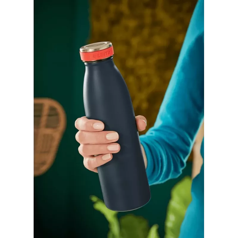 Leitz Cosy Isolierflasche 500 ml, Schwarz, Edelstahl, 68 mm, 68 mm, 235 mm, 280 g