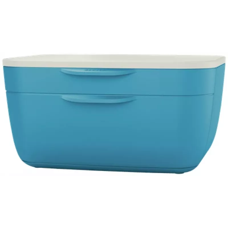 Leitz Cosy Schubladenschrank, 2 Schublade(n), Polystyrol (PS), Blau, Weiß, 1 Stück(e), 251 mm, 143 mm