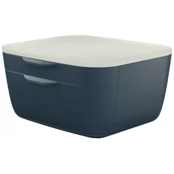 Leitz Cosy Schubladenschrank, 2 Schubladen, Polystyrol (PS), Schwarz, Weiß, 1 Stück, 251 mm, 143 mm