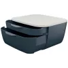 Leitz Cosy Schubladenschrank, 2 Schubladen, Polystyrol (PS), Schwarz, Weiß, 1 Stück, 251 mm, 143 mm