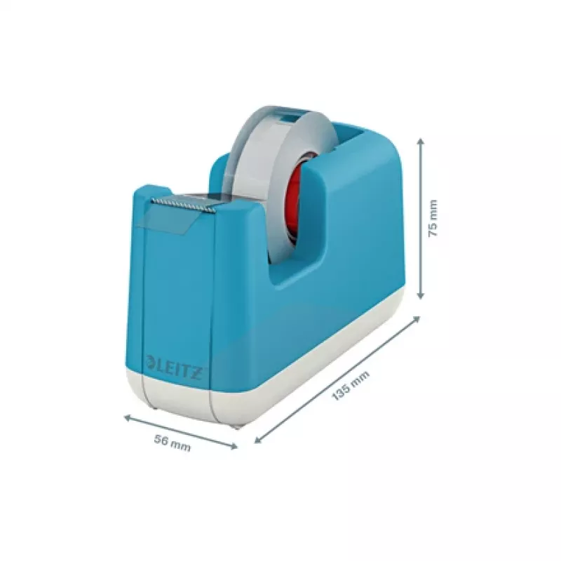 Leitz Cosy Tischabroller, 1,9 cm, 33 m, Acrylnitril-Butadien-Styrol (ABS), Blau, 75 mm, 56 mm