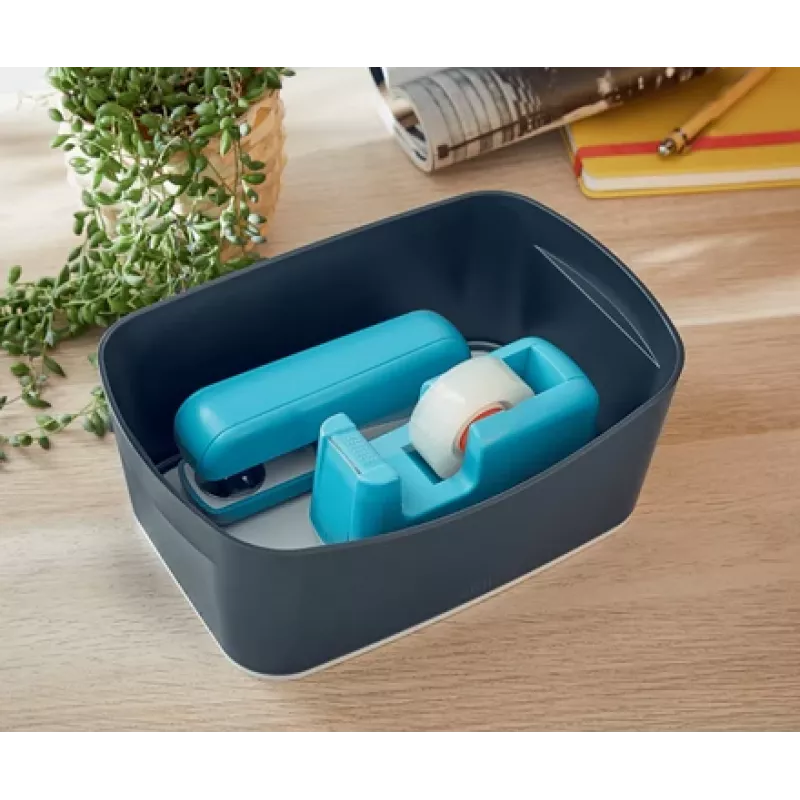 Leitz Cosy Tischabroller, 1,9 cm, 33 m, Acrylnitril-Butadien-Styrol (ABS), Blau, 75 mm, 56 mm