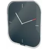 Leitz Cosy Silent Glas-Wanduhr, quadratisch, schwarz, 300 mm, 300 mm, 40 mm, 1,6 kg