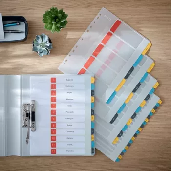 Leitz Cosy 1-10 bedruckbares Register, PP, numerisches Tab-Register, Polypropylen (PP), Hochformat, A4 Maxi, 245 mm, 305 mm