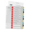 Leitz Cosy 1-10 bedruckbares Register, PP, numerisches Tab-Register, Polypropylen (PP), Hochformat, A4 Maxi, 245 mm, 305 mm