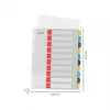 Leitz Cosy 1-10 bedruckbares Register, PP, numerisches Tab-Register, Polypropylen (PP), Hochformat, A4 Maxi, 245 mm, 305 mm