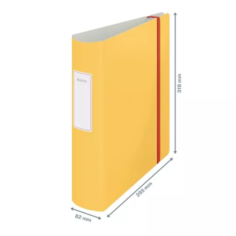 Leitz 180° Active Cosy Aktenordner 80 mm, A4, Polyfoam, Gelb, 500 Blatt, 80 g/m², 8,2 cm