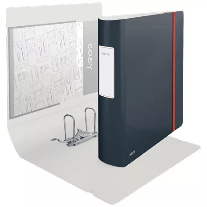 Leitz 180° Active Cosy Ordner 80mm, A4, Polyfoam, Schwarz, 500 Blatt, 80 g/m², 8,2 cm