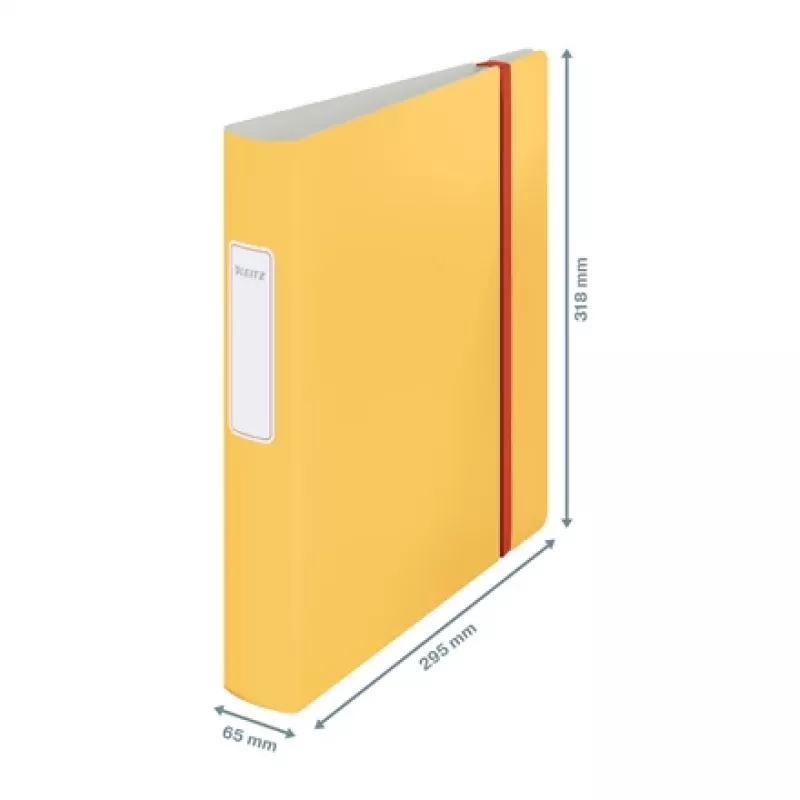 Leitz 180° Active Cosy Aktenordner 60mm, A4, Polyfoam, Gelb, 350 Blatt, 80 g/m², 6,5 cm