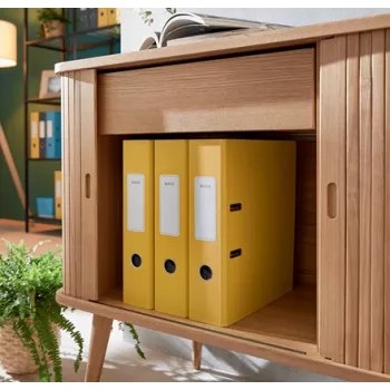Leitz 180° Cosy Hebelordner Soft Touch 80 mm, A4, Karton, Gelb, Texturierte Oberfläche, 600 Blatt, 80 g/m²