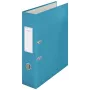 Leitz 180° Cosy Hebelordner Soft Touch 80mm, A4, Karton, Blau, strukturierte Oberfläche, 600 Blatt, 80 g/m²
