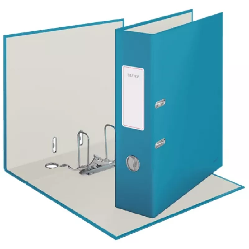 Leitz 180° Cosy Hebelordner Soft Touch 80mm, A4, Karton, Blau, strukturierte Oberfläche, 600 Blatt, 80 g/m²