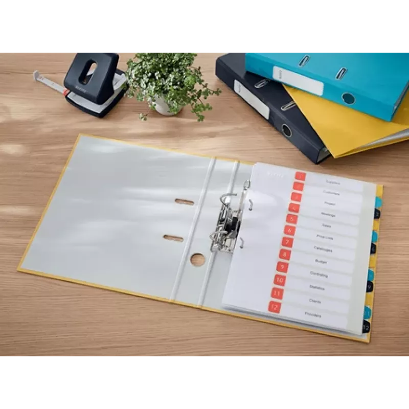 Leitz 180° Cosy Ordner Soft Touch 50mm, A4, Karton, Gelb, Strukturierte Oberfläche, 350 Blatt, 80 g/m²