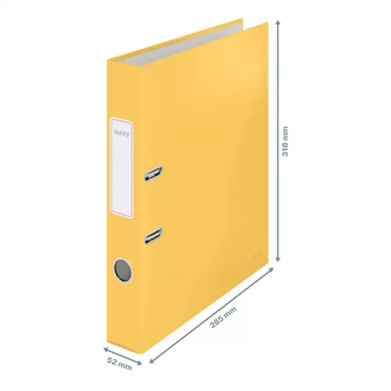 Leitz 180° Cosy Ordner Soft Touch 50mm, A4, Karton, Gelb, Strukturierte Oberfläche, 350 Blatt, 80 g/m²