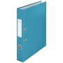 Leitz 180° Cosy Hebelordner Soft Touch 50mm, A4, Karton, Blau, Strukturierte Oberfläche, 350 Blatt, 80 g/m²