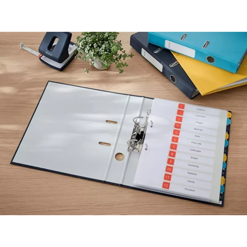Leitz 180° Cosy Ringbuch Soft Touch 50 mm, A4, Karton, Schwarz, Strukturierte Oberfläche, 350 Blatt, 80 g/m²