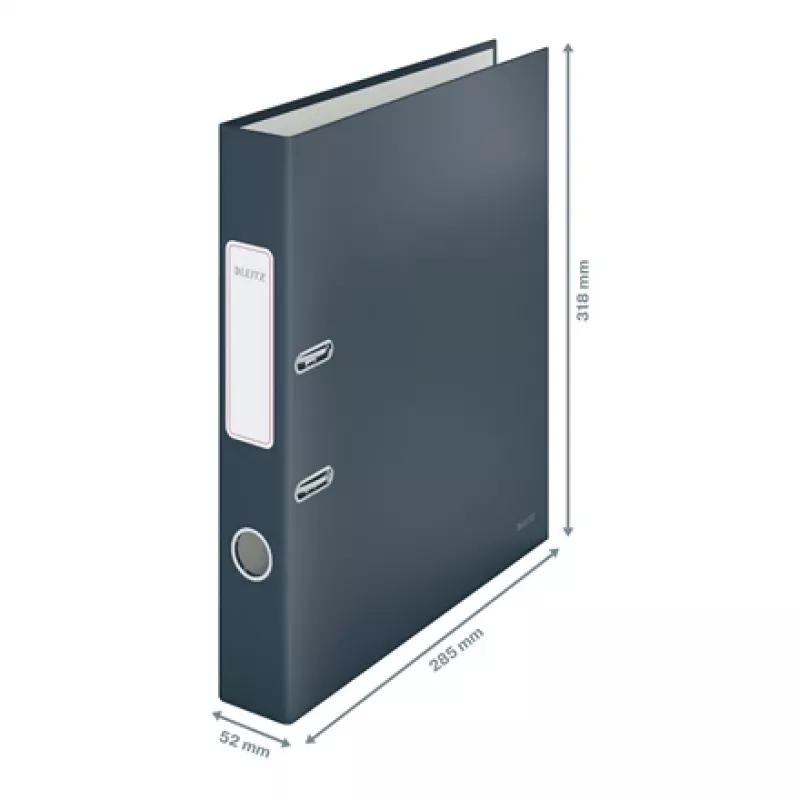 Leitz 180° Cosy Ringbuch Soft Touch 50 mm, A4, Karton, Schwarz, Strukturierte Oberfläche, 350 Blatt, 80 g/m²