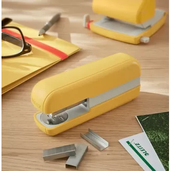 Leitz Cosy Heftgerät 30 Blatt, 30 Blatt, Gelb, Standard-Clinch, 24/6, Metall, Kunststoff, 80 g/m²
