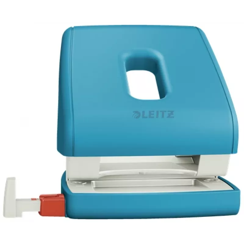 Leitz Cosy Locher 2-fach 30 Blatt, 30 Blätter, Blau, Kunststoff, 8 cm, 5,5 mm, A4