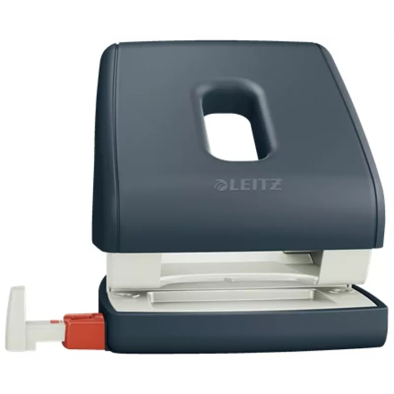 Leitz Cosy Locher 2-fach 30 Blatt, 30 Blatt, Schwarz, Kunststoff, 8 cm, 5,5 mm, A4, A5, A6, Folio, US-Quart, 8 x 8 x 8 cm